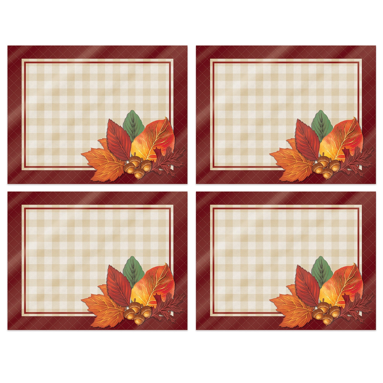 Beistle 10" x 13" Plastic Fall Placemats, 4ct.